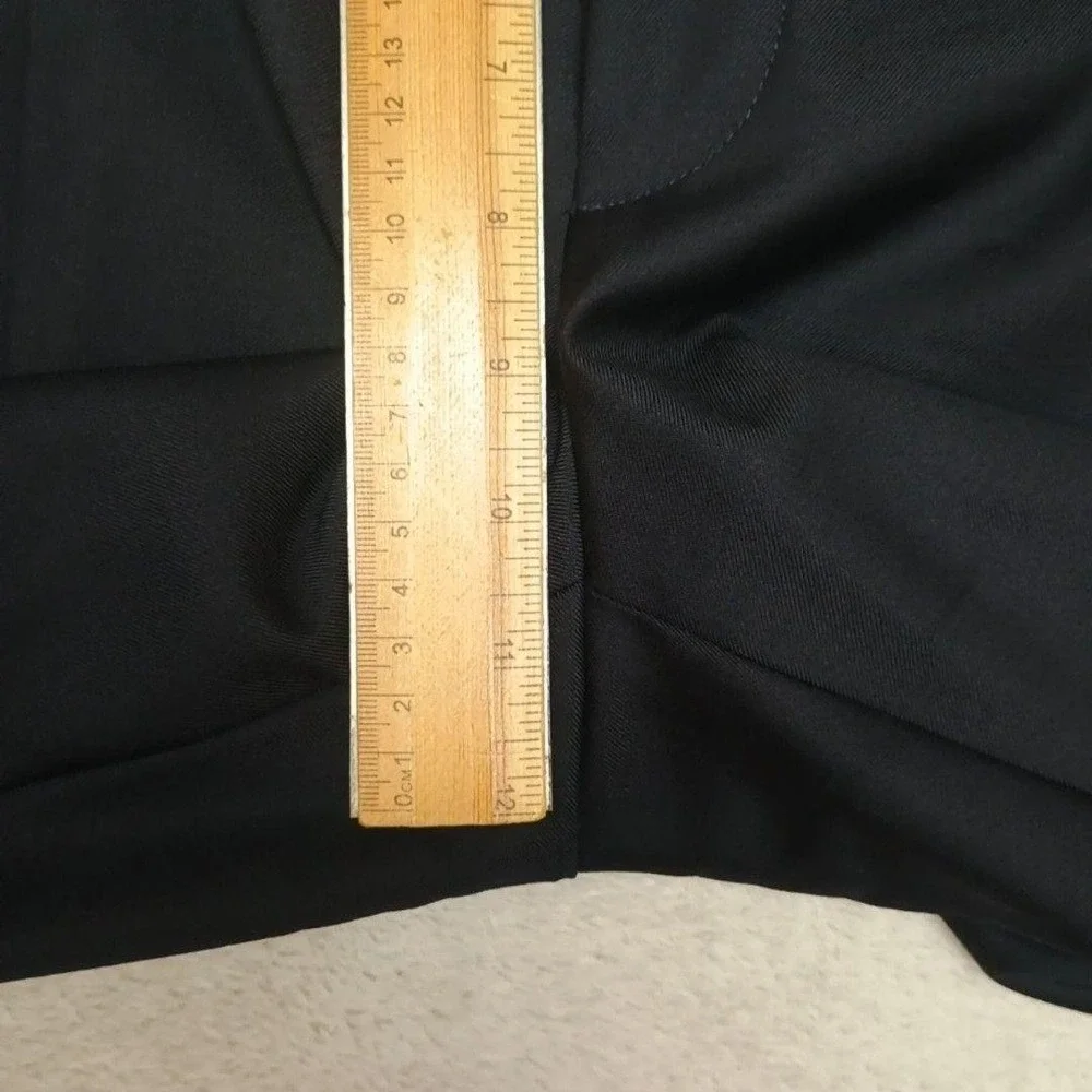 Suitsupply Pants Men 33x32 Black Slim Wool Lined Flat Front Dress Slacks Suit